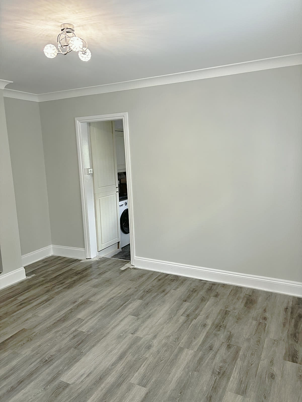 Room finished after skimming